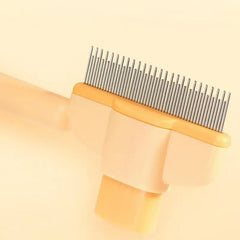 Self Cleaning Pet Flea Comb Grooming Brush